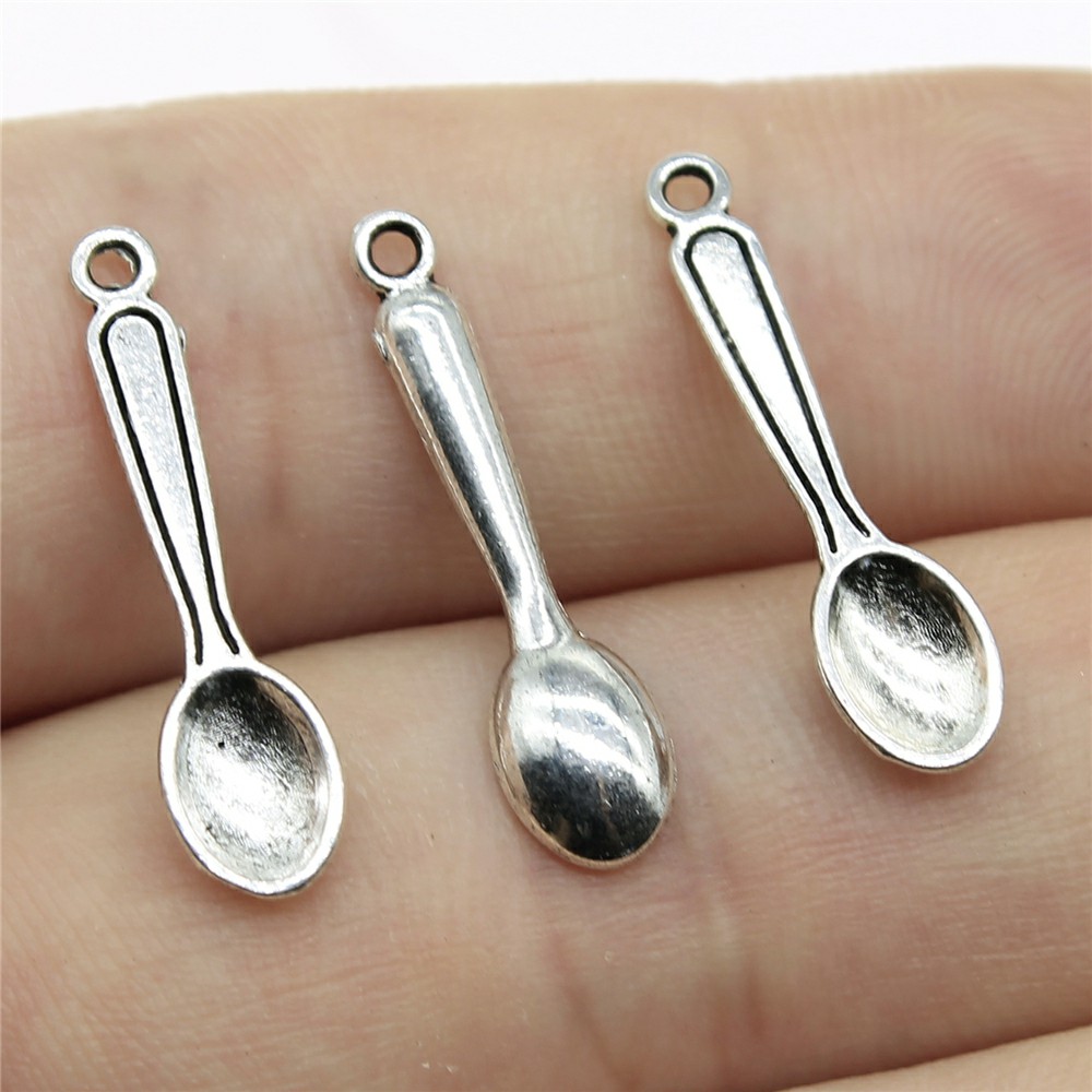 Vintage Collectible Spoons - WYSIWYG 40pcs 24x6mm 매력 주방 요리