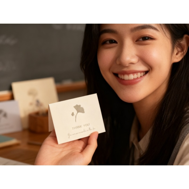 Collectible Vintage Greeting Cards - 6개 세트 빈티지 식물 유화 잎사귀