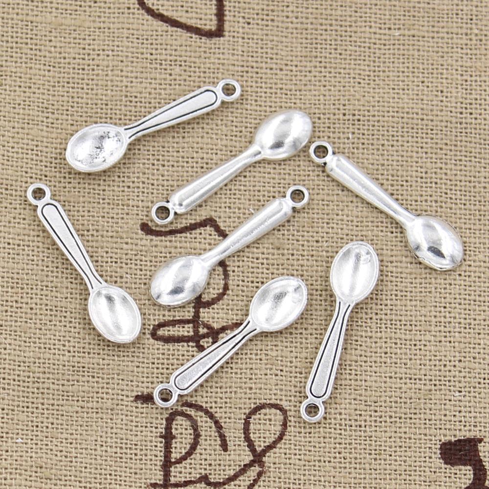 Vintage Collectible Spoons - 빈티지 티베트 브론즈 실버 컬러 참