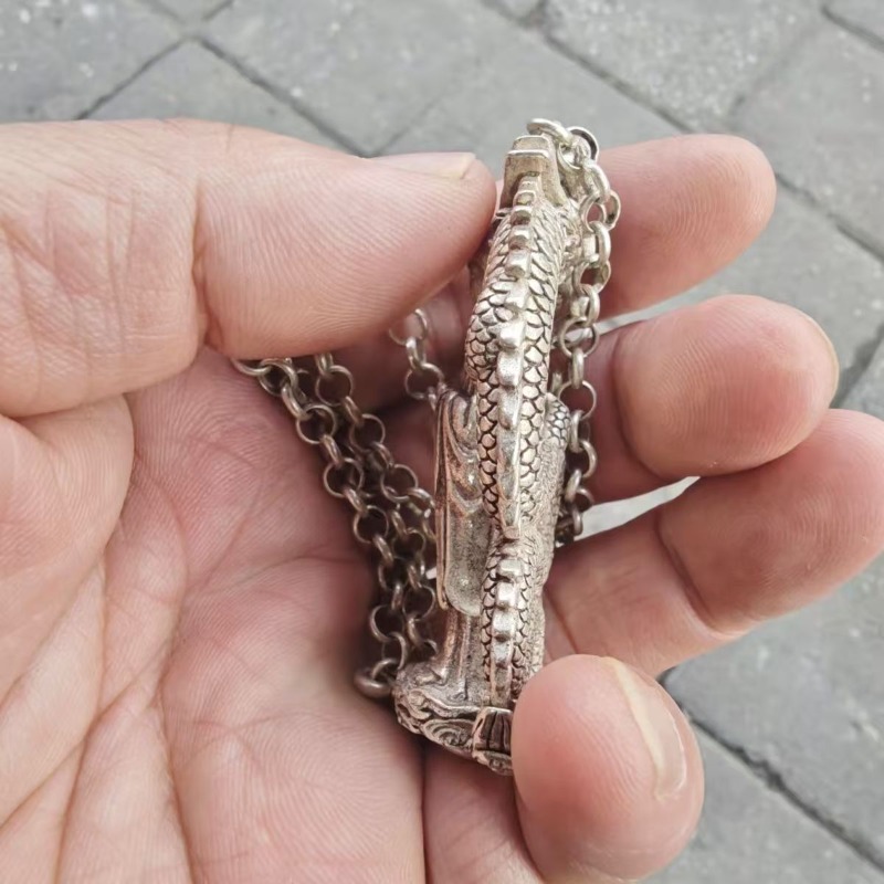 실버 도금 불상 펜던트 목걸이 빈티지 마하바이로카나 상 - Vintage Collectible Jewelry 리뷰 및 가격