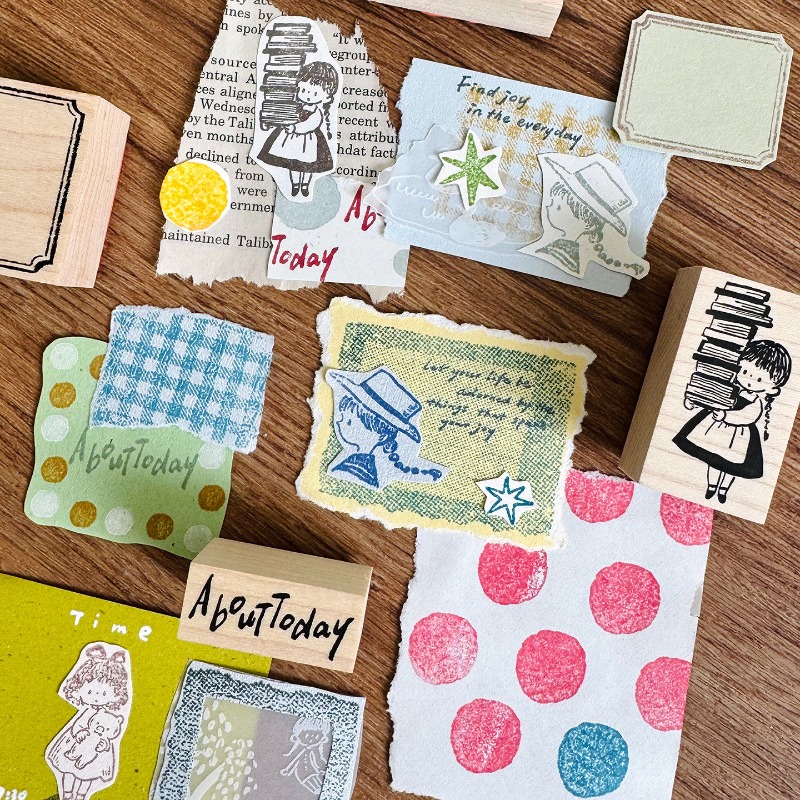 Zzoton 러블리 소녀 곰 모자 빈티지 프레임 나무  - Vintage Collectible Stamps 리뷰 및 가격
