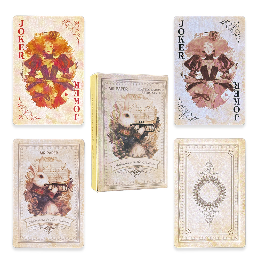 55Pcs 이상한 나라의 앨리스 카드 놀이 럭셔리 레트 - Vintage Collectible Playing Cards 리뷰 및 가격
