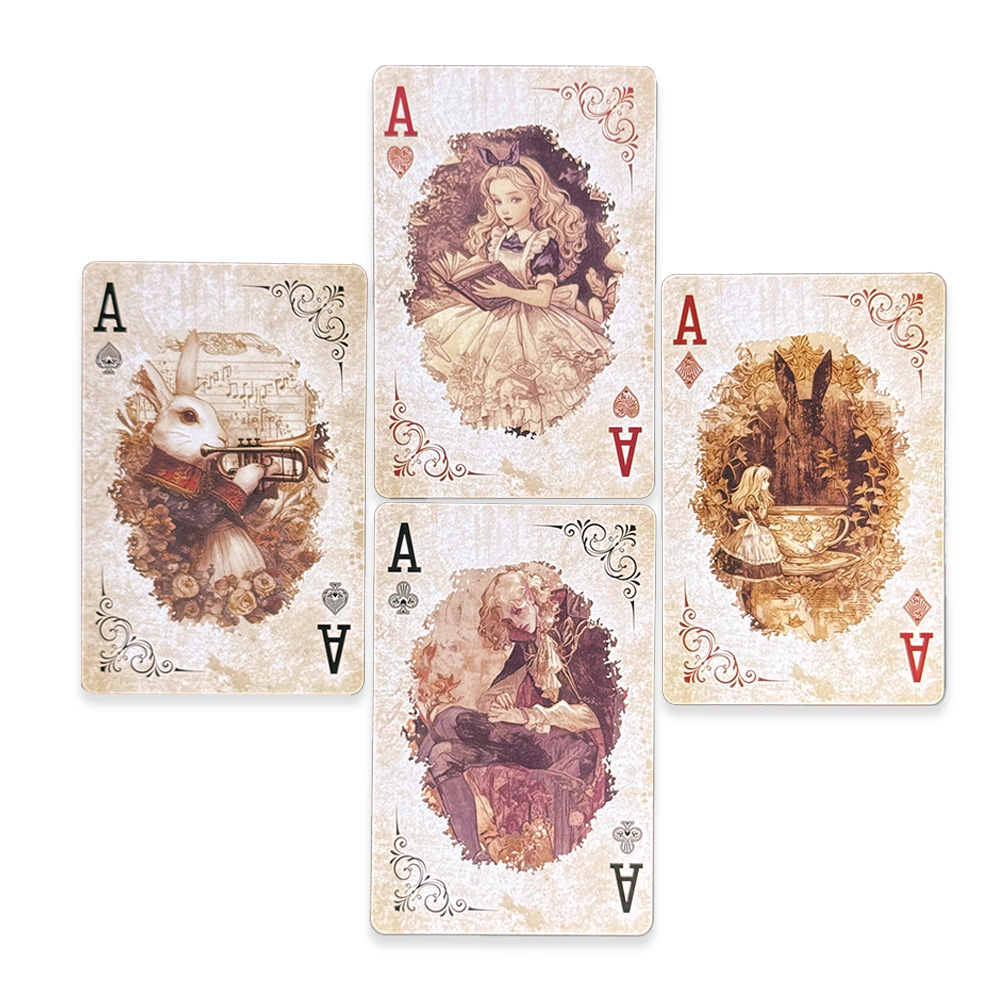 55Pcs 이상한 나라의 앨리스 카드 놀이 럭셔리 레트 - Vintage Collectible Playing Cards 리뷰 및 가격