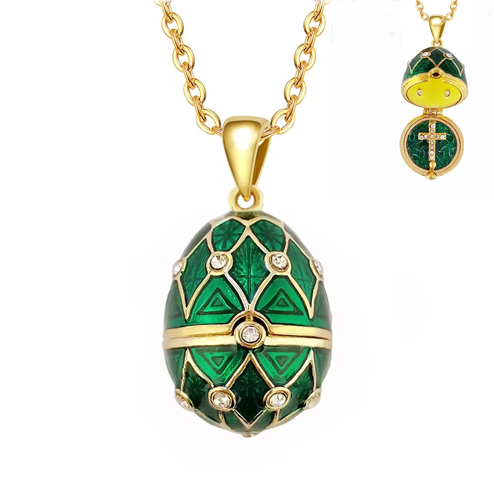 에나멜 Faberge 부활절 에그 펜던트 목걸이, 빈티 - Vintage Collectible Jewelry 리뷰 및 가격