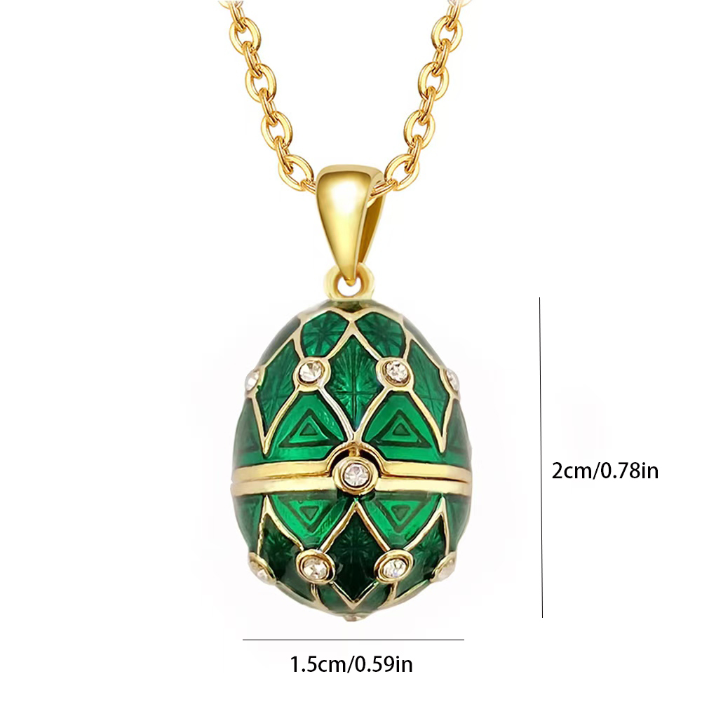 에나멜 Faberge 부활절 에그 펜던트 목걸이, 빈티 - Vintage Collectible Jewelry 리뷰 및 가격