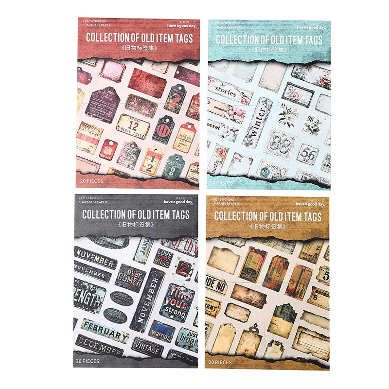 듀얼 소재 다이컷 스티커북 빈티지 라벨 컬렉션 시리즈  - Vintage And Collectible Books 리뷰 및 가격