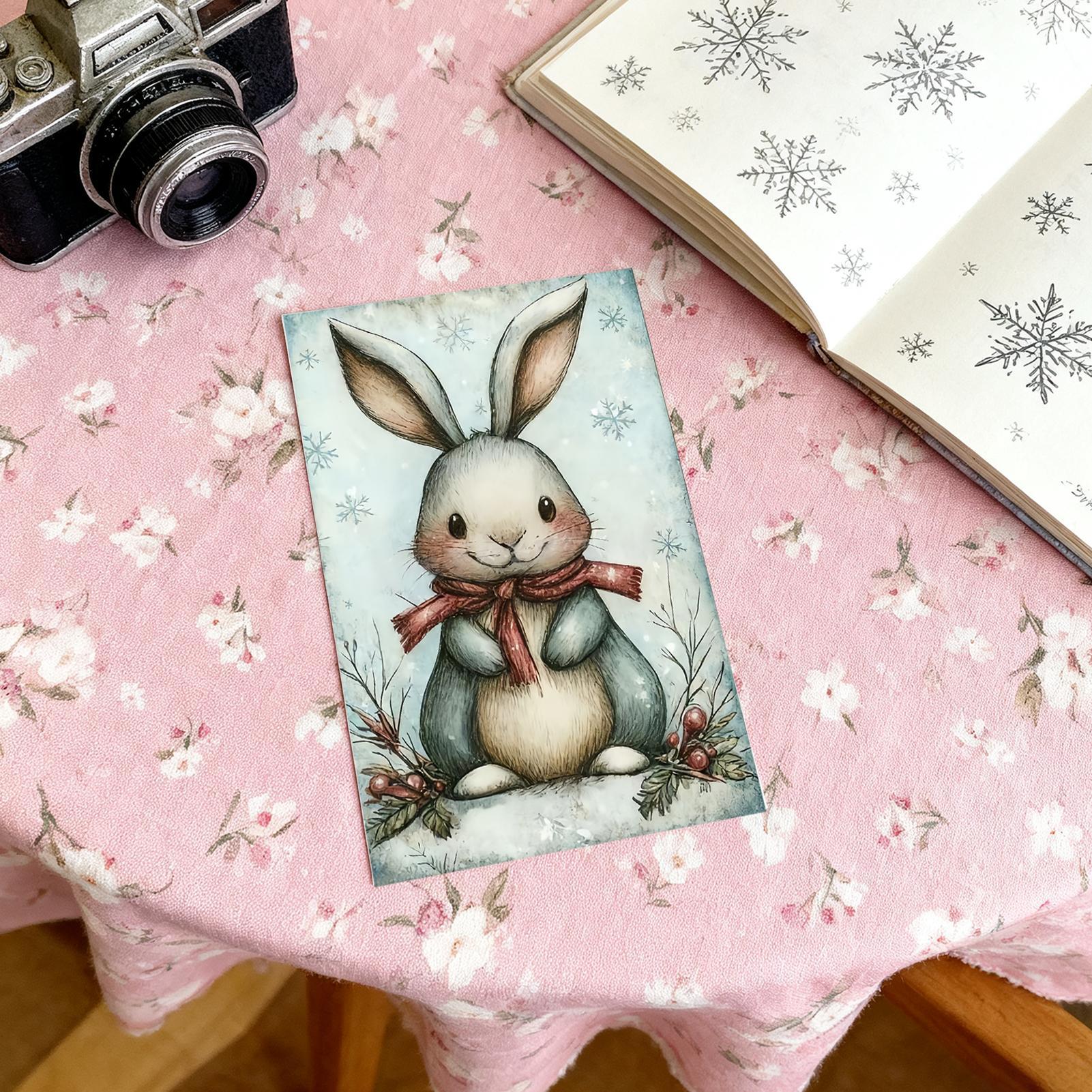 크리스마스 인사말 카드 20피스 수집용 눈 테마 빈티지 - Collectible Vintage Greeting Cards 리뷰 및 가격