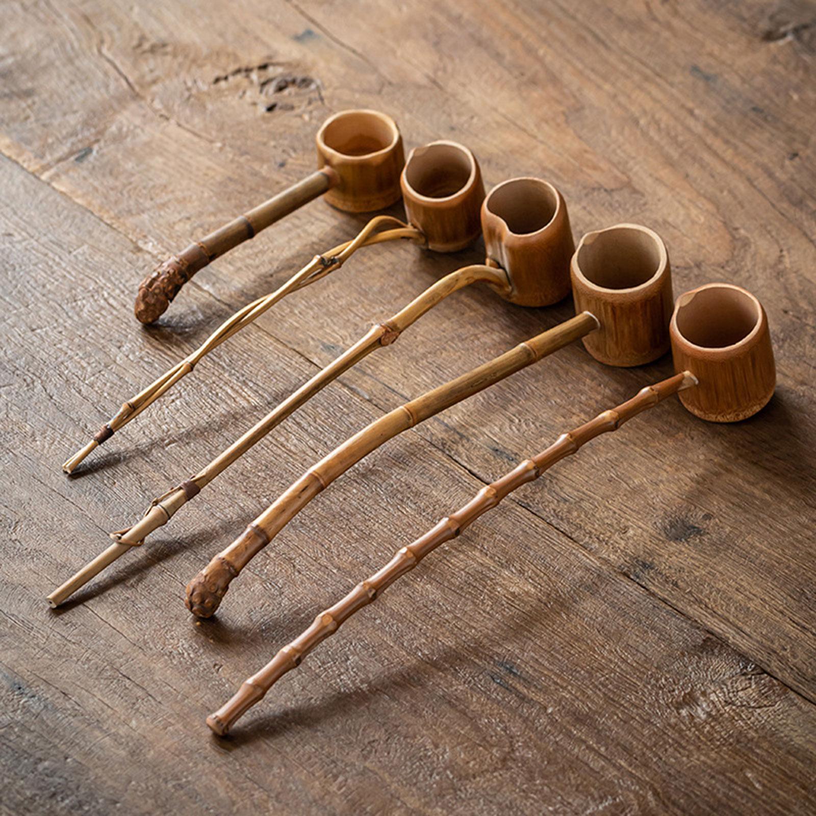 대나무 물주걱 수집용 빈티지 긴 손잡이 숟가락 주방 목 - Vintage Collectible Spoons 리뷰 및 가격