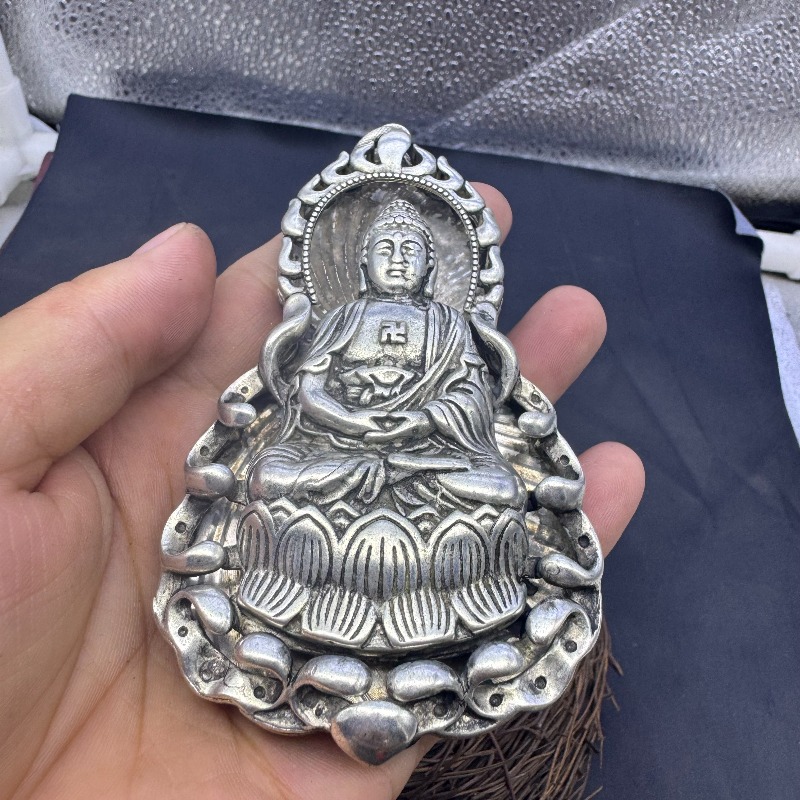 앤틱 모조 첸롱 관음 불상 펜던트 목걸이, 빈티지 중국 - Vintage Collectible Jewelry 리뷰 및 가격