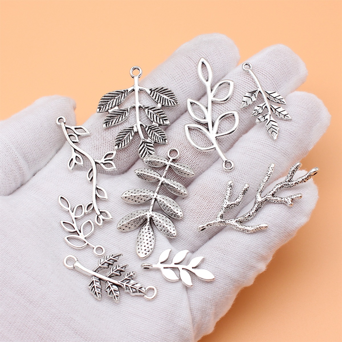 DIY 쥬얼리 제작용 앤티크 실버 컬러 브랜치 참 컬렉 - Vintage Collectible Jewelry 리뷰 및 가격