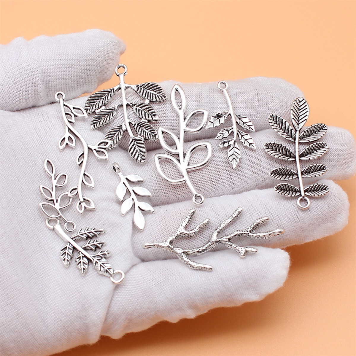 DIY 쥬얼리 제작용 앤티크 실버 컬러 브랜치 참 컬렉 - Vintage Collectible Jewelry 리뷰 및 가격