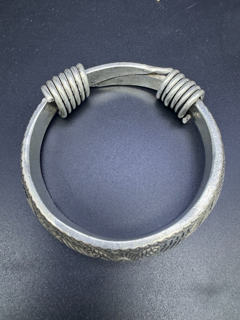 빈티지 수집용 구리 팔찌, 앤틱 조각 티베트 미아오족  - Vintage Collectible Jewelry 리뷰 및 가격