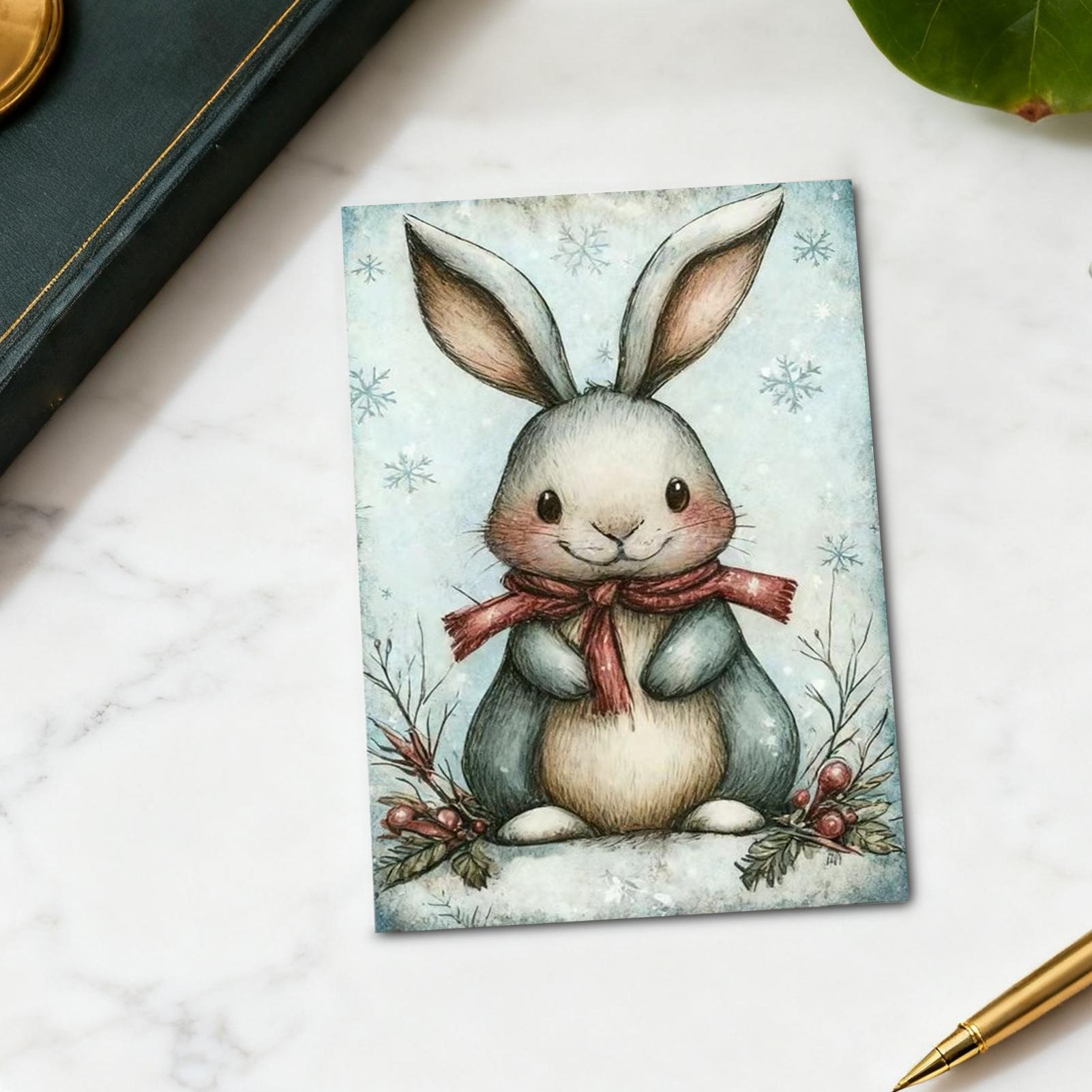 크리스마스 카드 20피스 수집용 눈 테마 빈티지 노움  - Collectible Vintage Greeting Cards 리뷰 및 가격