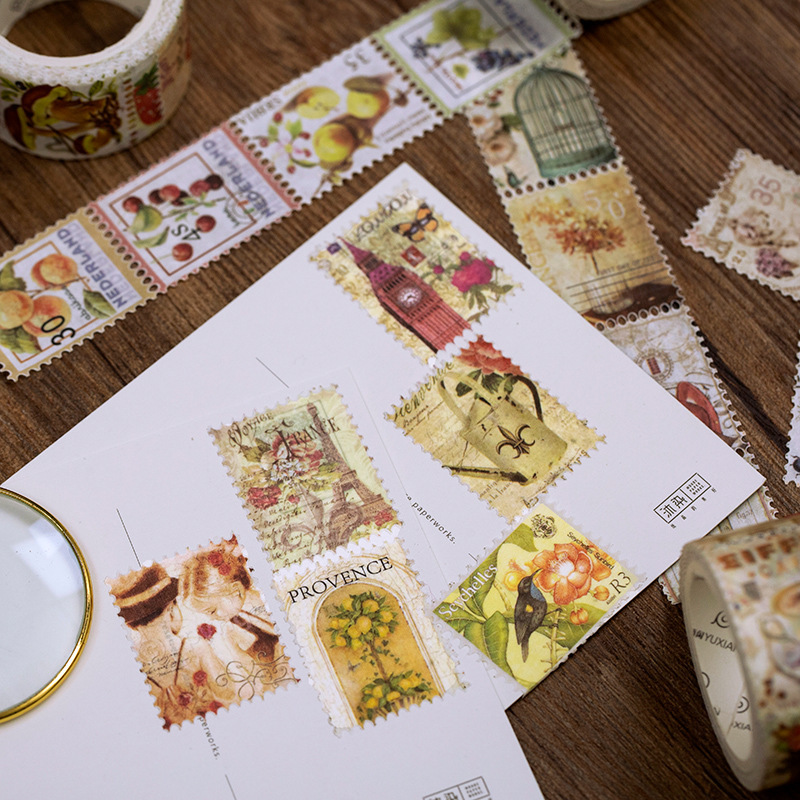 장식용 접착 테이프 빈티지 스탬프 수집 드래프트 마스크 - Vintage Collectible Stamps 리뷰 및 가격