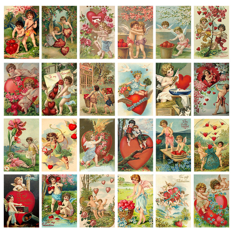 발렌타인 데이 빈티지 컬렉션 엽서 인사 카드, 파티 초 - Collectible Vintage Greeting Cards 리뷰 및 가격