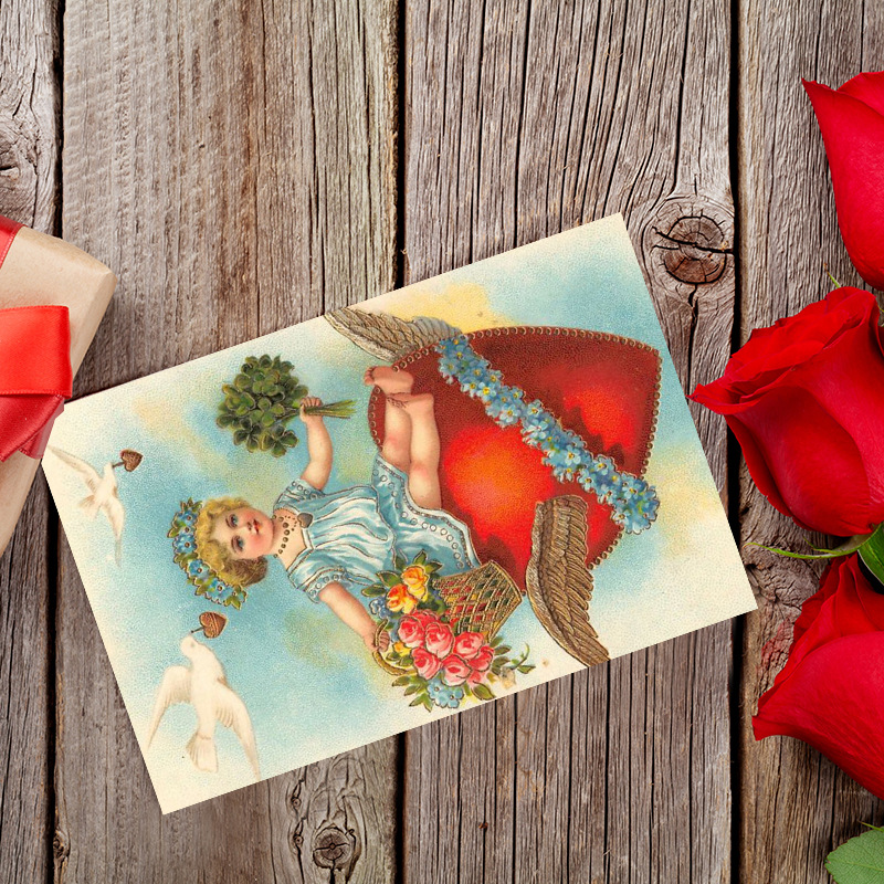 발렌타인 데이 빈티지 컬렉션 엽서 인사 카드, 파티 초 - Collectible Vintage Greeting Cards 리뷰 및 가격