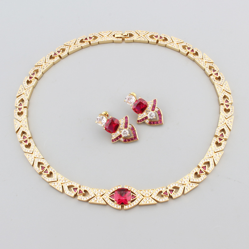디자이너 컬렉션 스타일 스터드 귀걸이 목걸이, 여성 레 - Vintage Collectible Jewelry 리뷰 및 가격