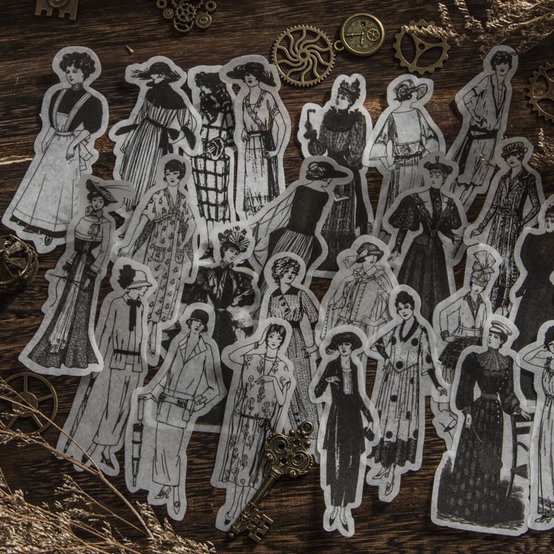 1팩/100개 빈티지 블랙 화이트 유럽 아메리칸 피규어 - Vintage Things Collection 리뷰 및 가격