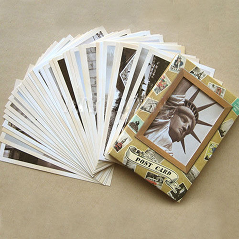 빈티지 유명 건물 레트로 오래된 여행 엽서, 가치있는  - Collectible Vintage Greeting Cards 리뷰 및 가격