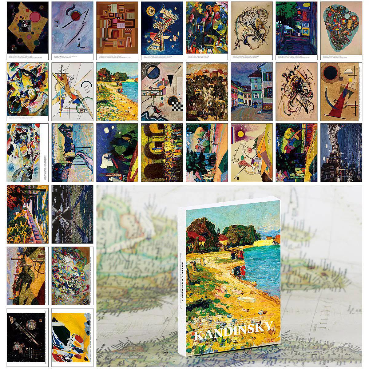 바실리 칸딘스키 아트 엽서 세트 30장 - 수집 및 장 - Collectible Vintage Greeting Cards 리뷰 및 가격