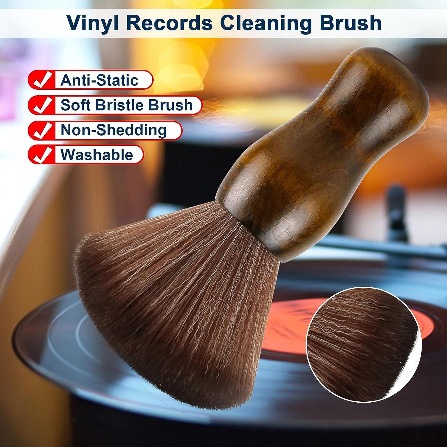 솔리드 비닐 레코드 청소 브러시 ​​- LP 축음기 레 - Vinyl Record Cleaner 리뷰 및 가격