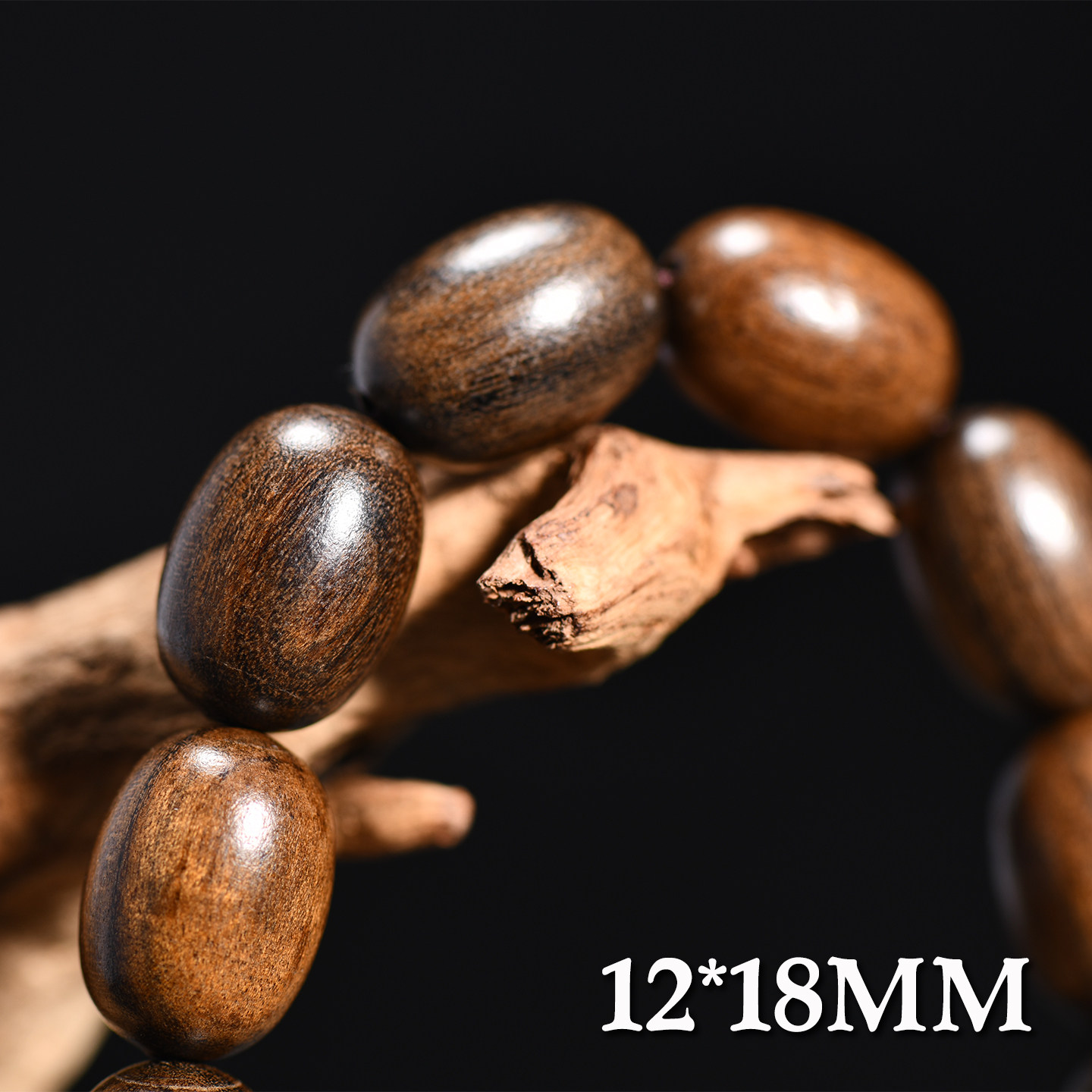 빈티지 흑단 나무 원통 비즈 팔찌 불교 기도 묵주 유니 - Vintage Collectible Jewelry 리뷰 및 가격